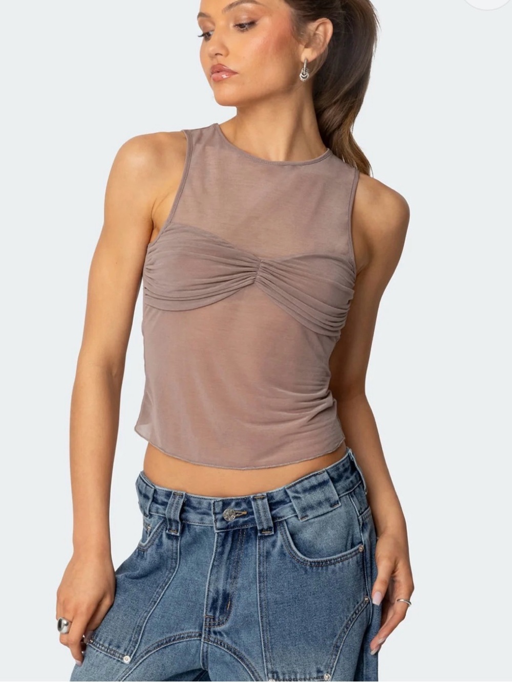 Erica Sheer Gathered Top